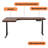 Solid Wood L-shaped Electric Adjustable-height Desk-1378733968
