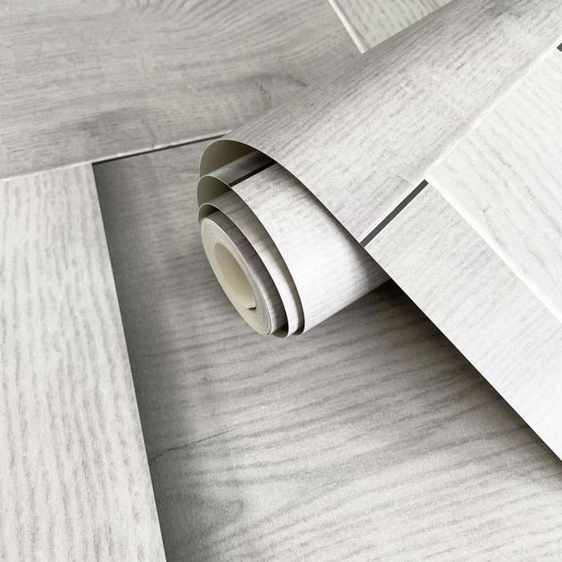 Huang 10.05m x 53cm Matte Wallpaper Roll, Grey