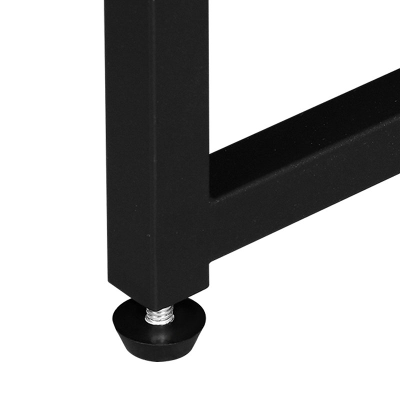 62'' H 5-Tier Etagere Bookcase With Metal Frame, Black
