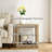 Colston Natural Seagrass Cube Accent End Table