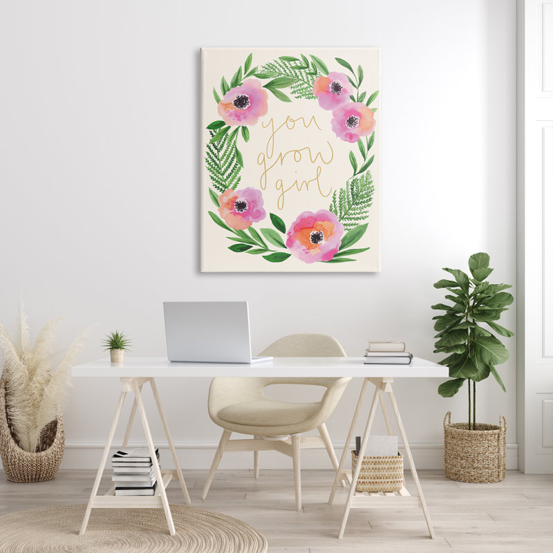 You Grow Girl - Impression sur toile, Toile tendue, H 48 po x l 36 po