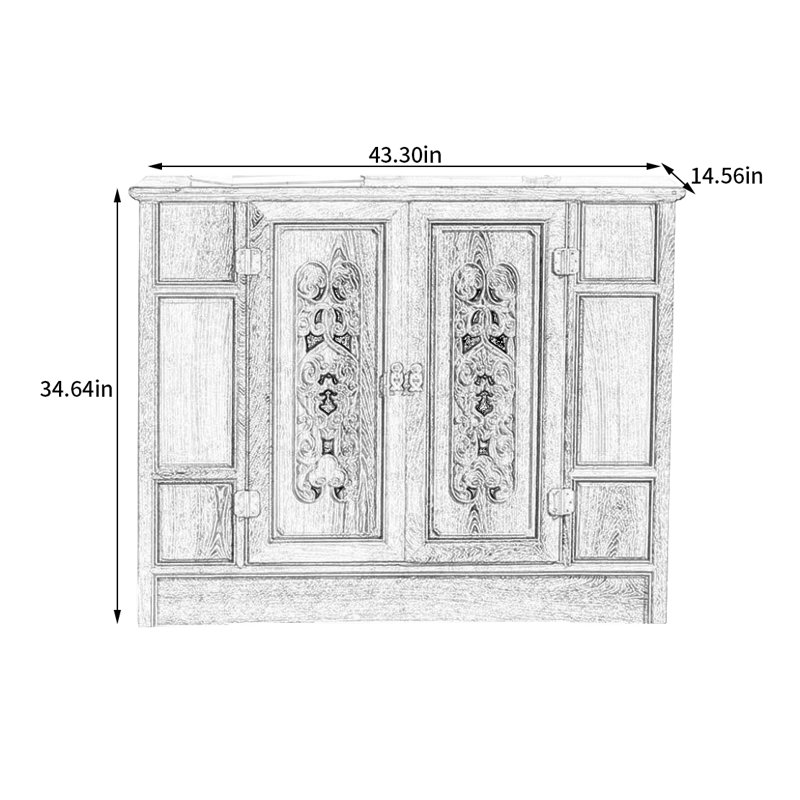 Armoire de rangement pour chaussures en bois massif 12 paires