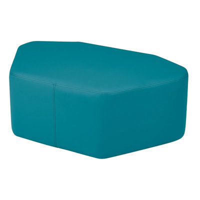 Upholstered Petal Ottoman 12" Height