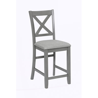 Chaises de salle à manger seulement, ensemble de 4 chaises à hauteur de comptoir en bois