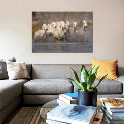 " Galloping Herd Of Camargue Horses I, Camargue, Provence-Alpes-Cote D'Azur, France " by Jim Zuckerman
