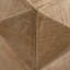 Table basse à motif tridimensionnel en relief de 23,62 po de hauteur