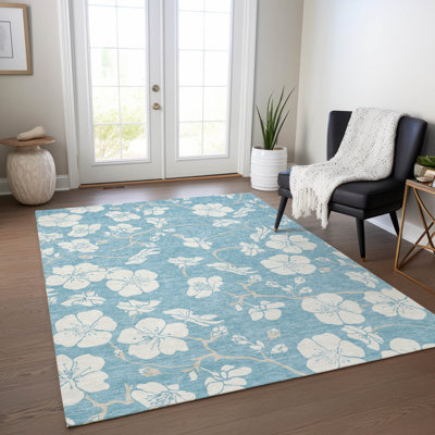 Tapis bleu intérieur / extérieur Ensa 