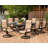 Sweeten 9 Piece Dining Set with 8 Swivel Rocker Chairs and 60 x 84 in. Table
