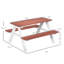 Ensemble de table de pique-nique pour enfants Outsunny