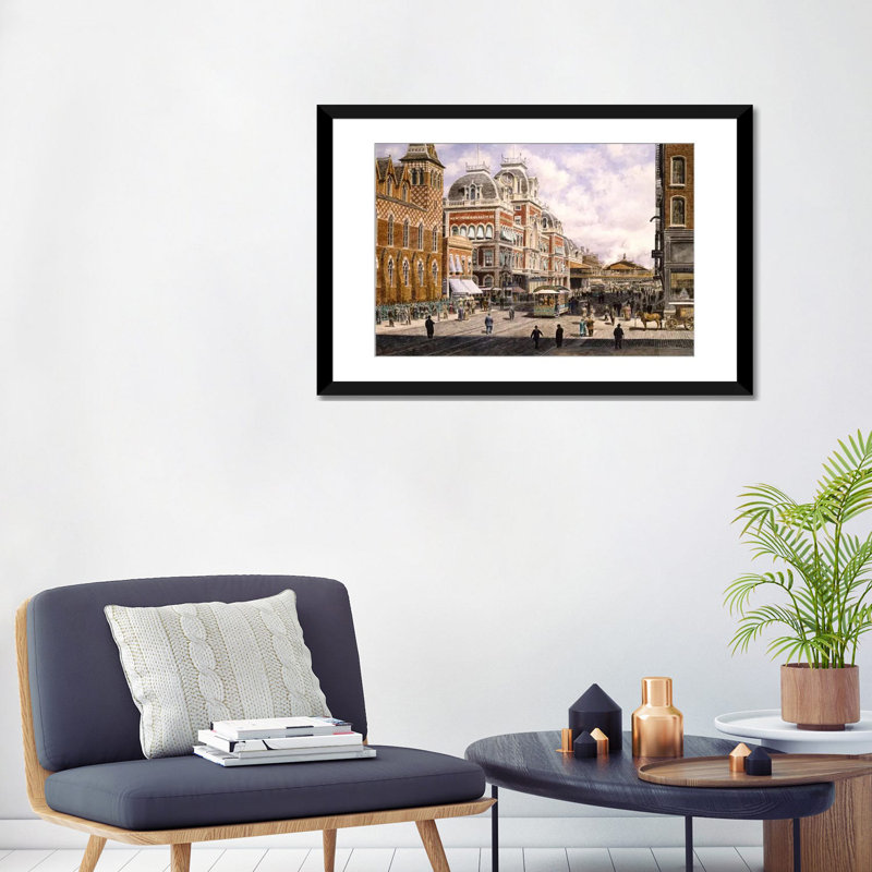 «New York: Central Station» par Stanton Manolakas, reproduction d'art sur toile, H 24 po x l 32 po x P 1 po, Blanc