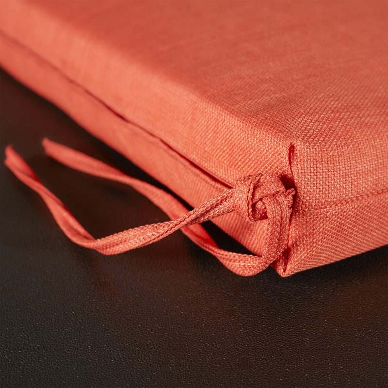 Outdoor 3'' Bench Seat Cushion, Tangerine Dream, 3" H x 63" W x 19" D