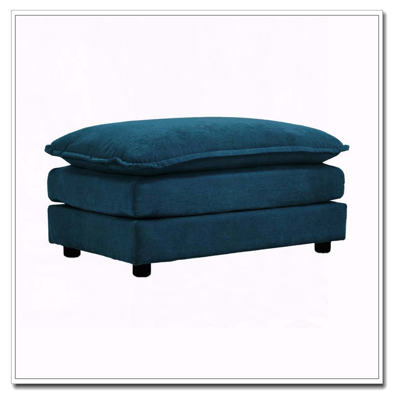 Repose-pieds en chenille, Bleu