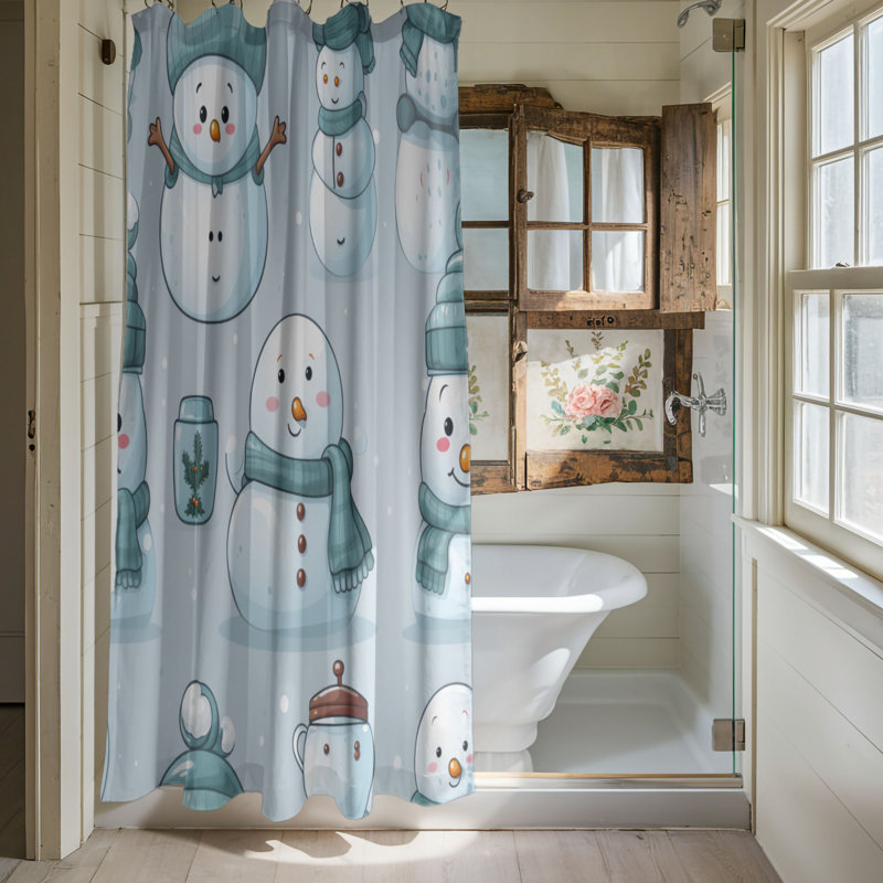Iced Sculpture - Premium Shower Curtain, 74"H x 71"W