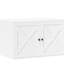 Bac à litière polyvalent qui sert de table d'appoint, blanc, L 31,5 po x l 20,9 po H 19,7 po, minimise l'enclos d'odeurs avec une conception contemporaine et fonctionnelle, surface supérieure pour organiser des articles