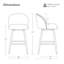 Tabouret de bar et de comptoir pivotant-892267295-893667920