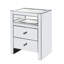 Table de chevet 2 tiroirs Noires