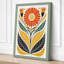 Symmetrical Bloom Scandinavian - Wrapped Canvas-809225793-809225807