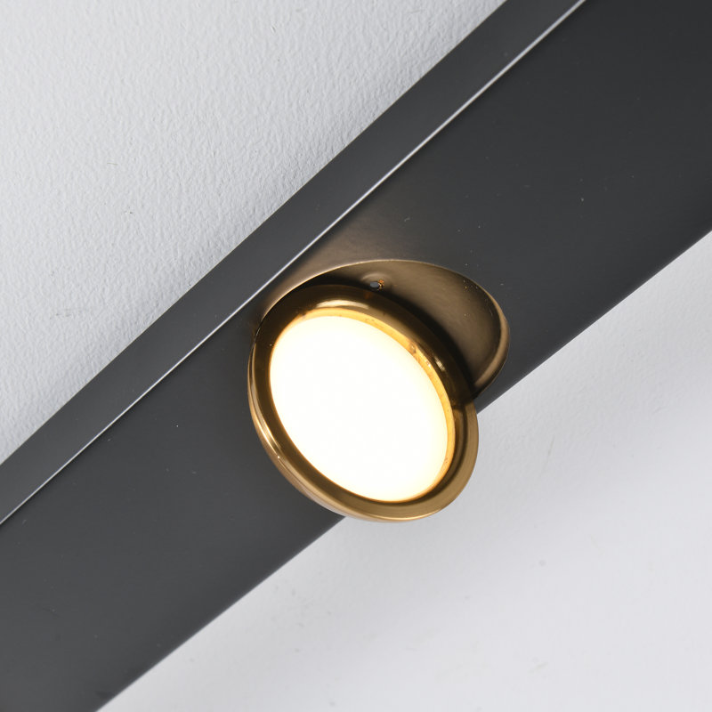 LED Dimmable Flush Mount, 6 Lights