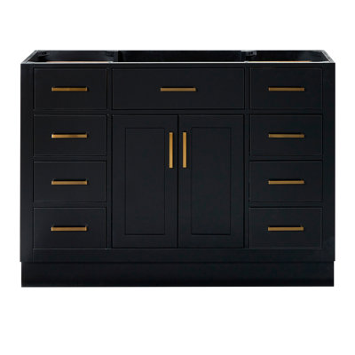 Osoria 48'' Solid Wood Single Bathroom Vanity Base Only, Base Cabinet without Top