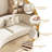 Left-Arm Microfiber Sofa – Solid Wood Frame With High-Resilience Foam-315026713