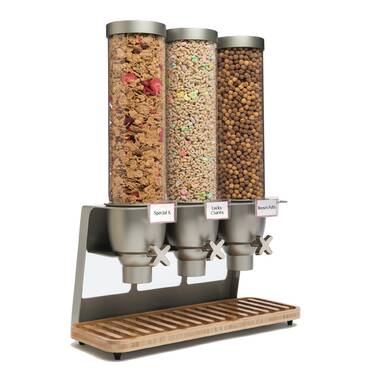 Cal-Mil 3434-99 Madera Cereal Dispenser, 3-Section, 18in