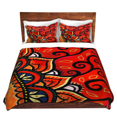Housse de couette en microfibre rouge anne marie cheung 