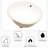 White Oval Ceramic Bathroom Sink With Overflow - 19"X16", Undermount, Stain , Elegant Decoration Undermount 19X16 Inches, White, Stain-,