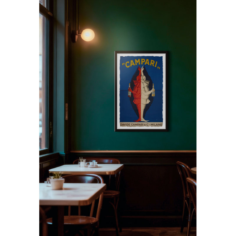 «Campari», reproduction encadrée, H 36 po x l 24 po