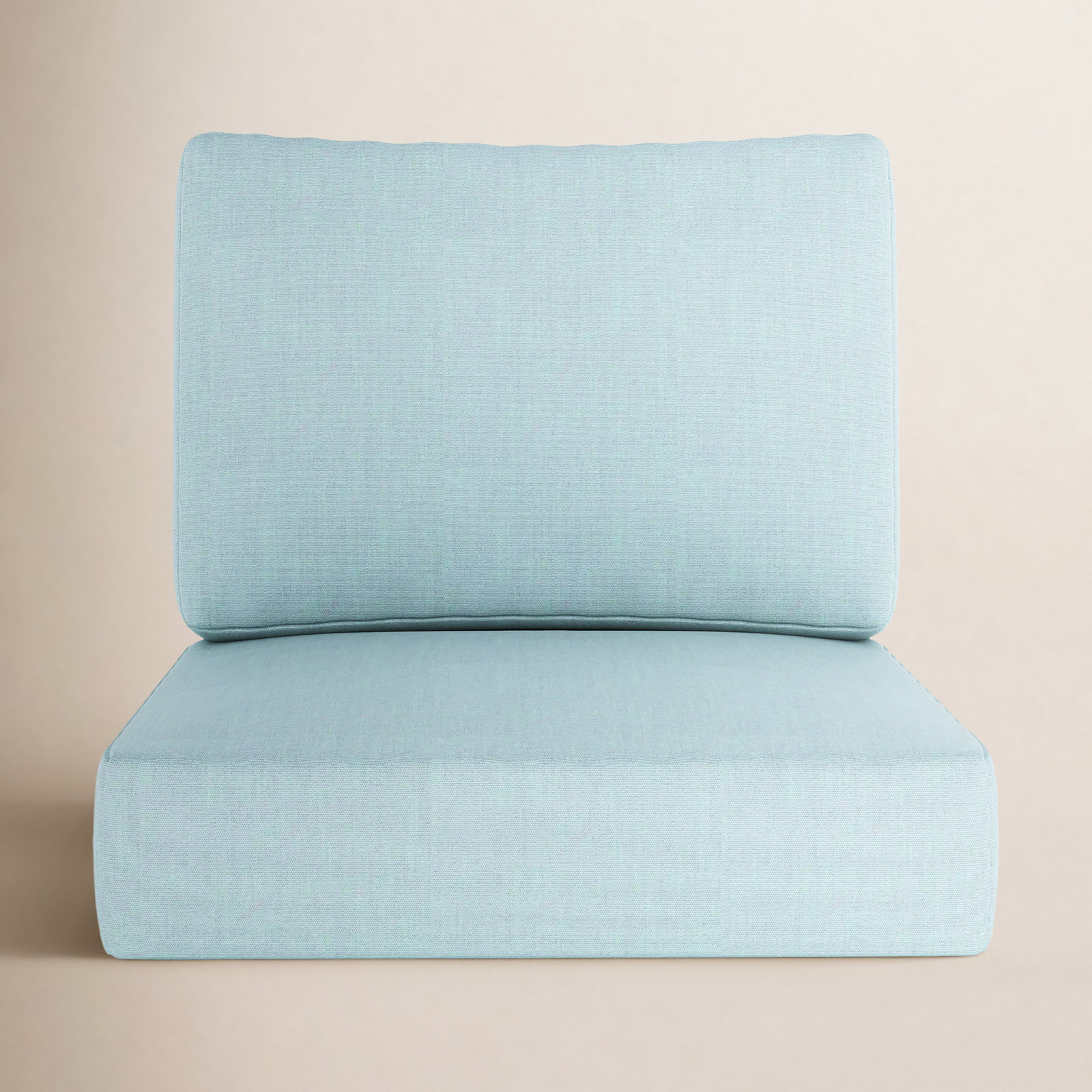 Amala Sunbrella® Seat and Back Cushion, 25" W x 25.5" D, Sunbrella® Bliss Dew