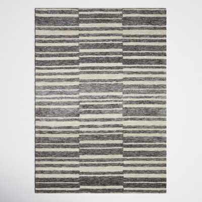 Gertie Striped Natural/Slate Area Rug