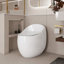 Toilette en forme d'œuf 1 pièce 1,28 GPF en blanc brillant