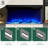Slauson 30'' W Black Electric Fireplace