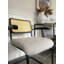 Chaise de salle à manger et accoudoirs à dossier en rotin Elton-70062620