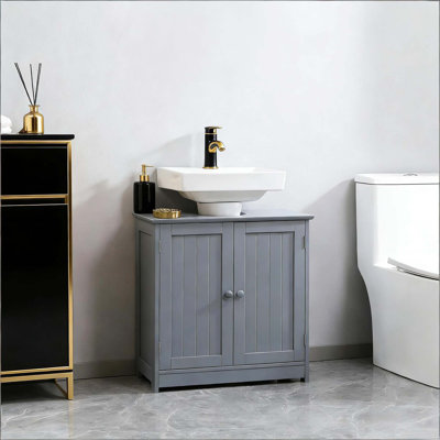 Modern Style Pedestal Sink Storage Cabinet,Bathroom Under Sink Cabinet