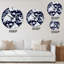 White Roses In Shades Of Grey II - Horloge murale à motifs-3729265