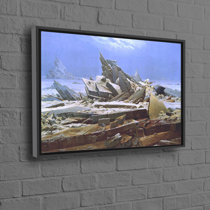 Print on Canvas, 20 cm H x 30 cm W, Black Floater Framed