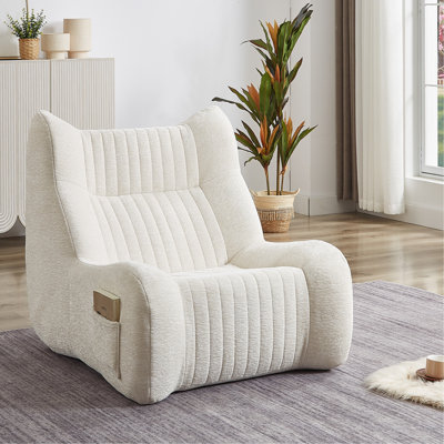 Bean Bag Chair, Floor Accent Chair For Living Room, Bedroom