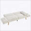 Canapé-lit futon réglable de 72,8 po, canapé-lit avec fauteuil inclinable, petit canapé pour le salon et la chambre à coucher, beige-992045752