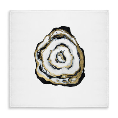 Golden Agate Minimalist Abstract Tablecloth | Indoor/Outdoor