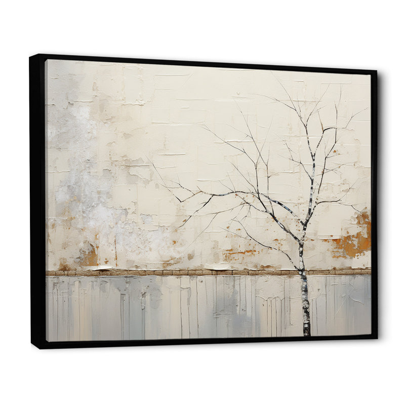 Simplicity Winter Dream III, H 16 po x l 32 po x P 1 po, Cadre flottant noir