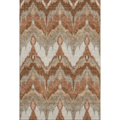 Premium Machine Washable Prisco Paprika Rug