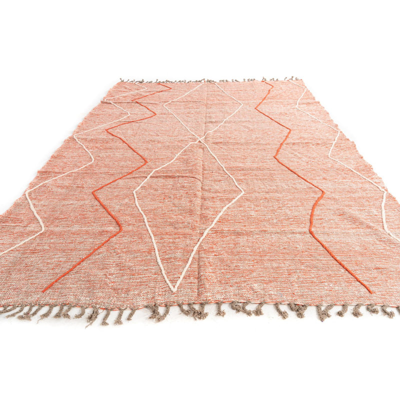 Tapis orange Kalmanovitz