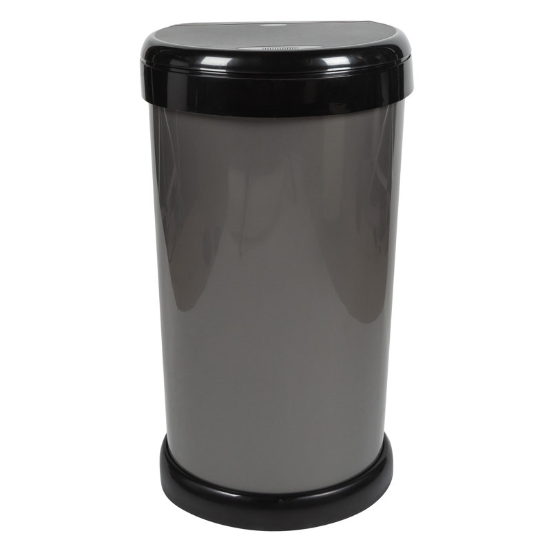 42 Litre Touch Top Waste Bin, Gray
