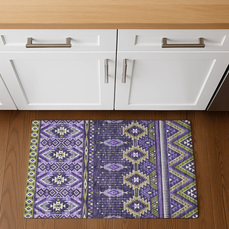 Premium Machine Washable Xamiera AMF1851 Aztec Rug, Rectangle 1'8" x 2'6"