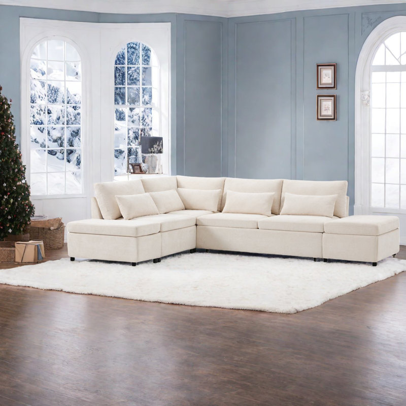 Canapé modulaire moderne en chenille avec fonctions réglables pour la maison