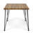Durable Acacia Wood Outdoor Dining Table With Powder-Coated Metal Legs, Perfect For Modern Outdoor Gatherings And Brunches.