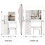 Ensemble d'armoire de chevet compact et élégant avec miroir extra large et rangement grande capacité-245865157
