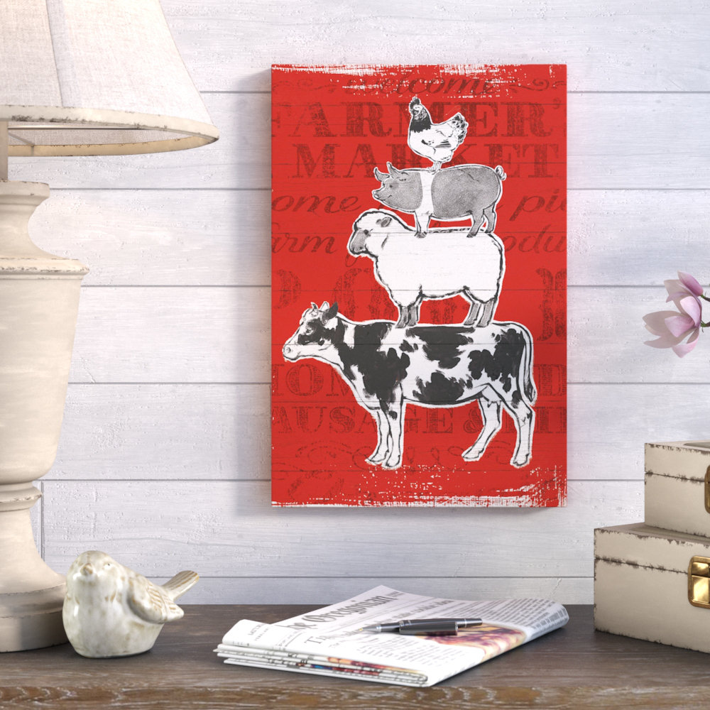 Farmers Market VI Vintage Advertisement on Wrapped Canvas August Grove®