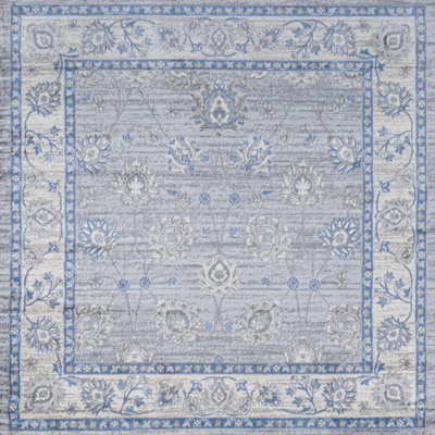 Tapis gris / bleu Modern