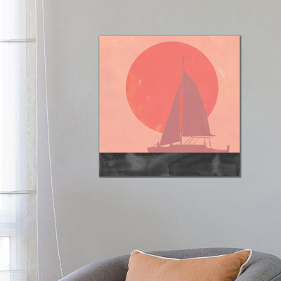 Deep Sea Sunset II by Jacob Green - Wrapped Canvas Painting